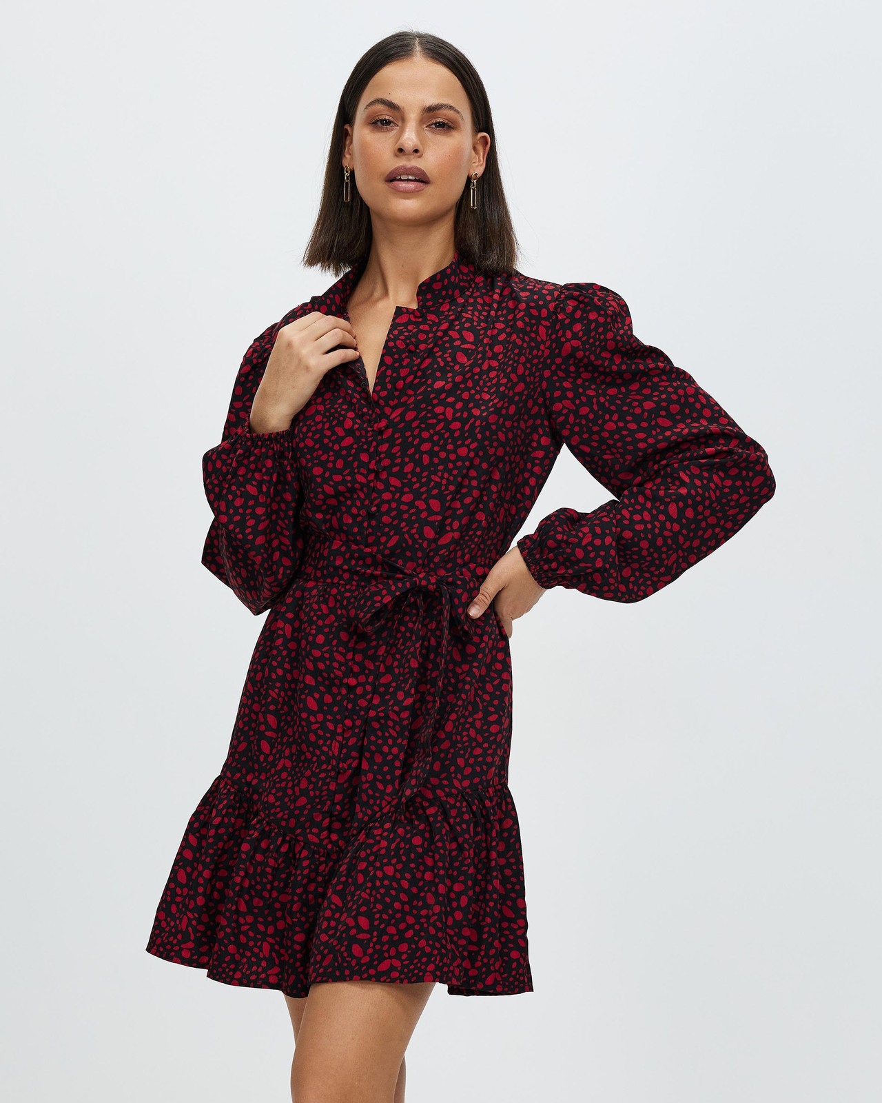 Alexix Button Front Mini Dress Size 12