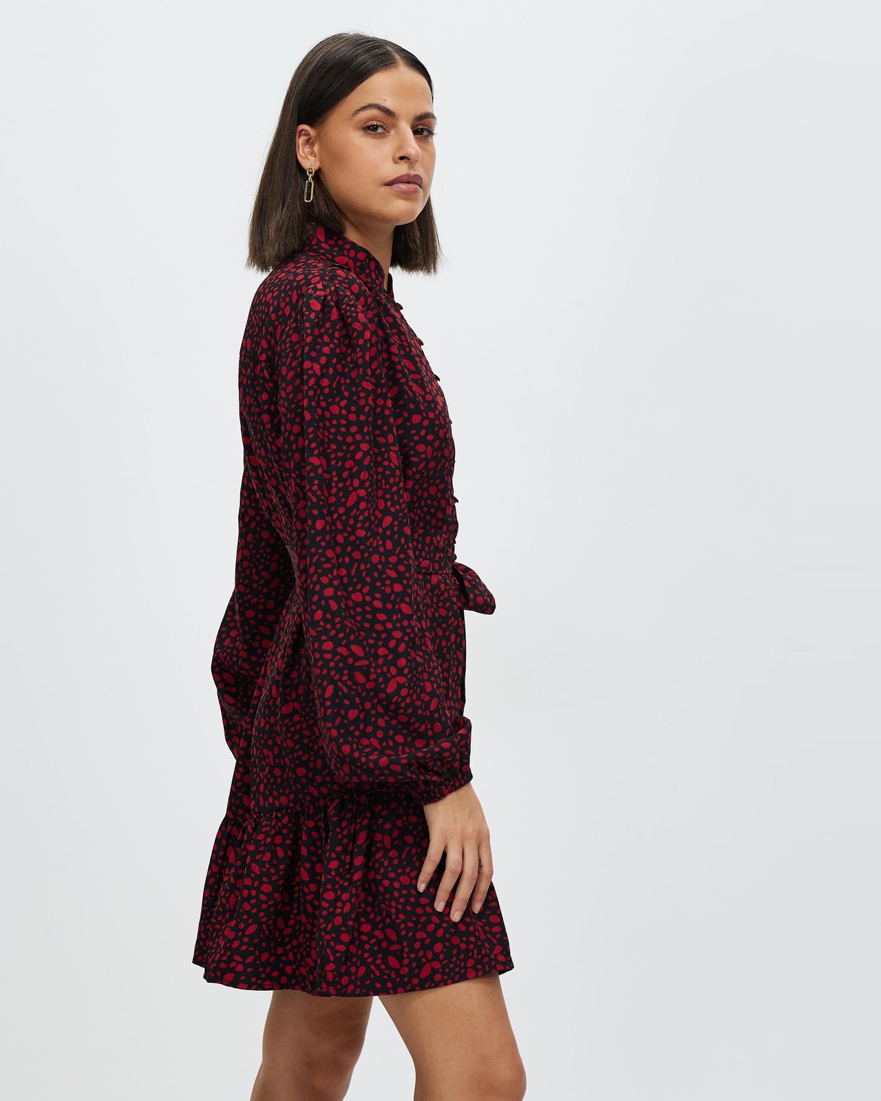 Alexix Button Front Mini Dress Size 12