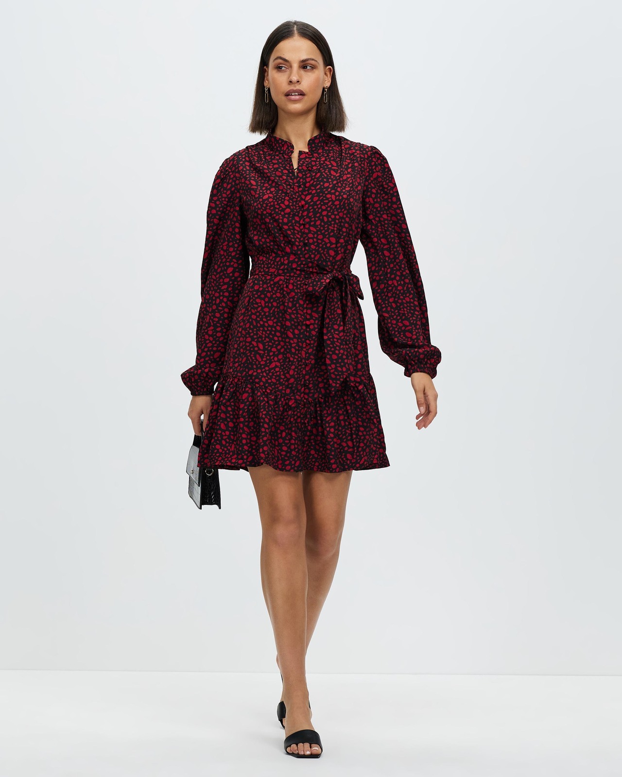 Alexix Button Front Mini Dress Size 12