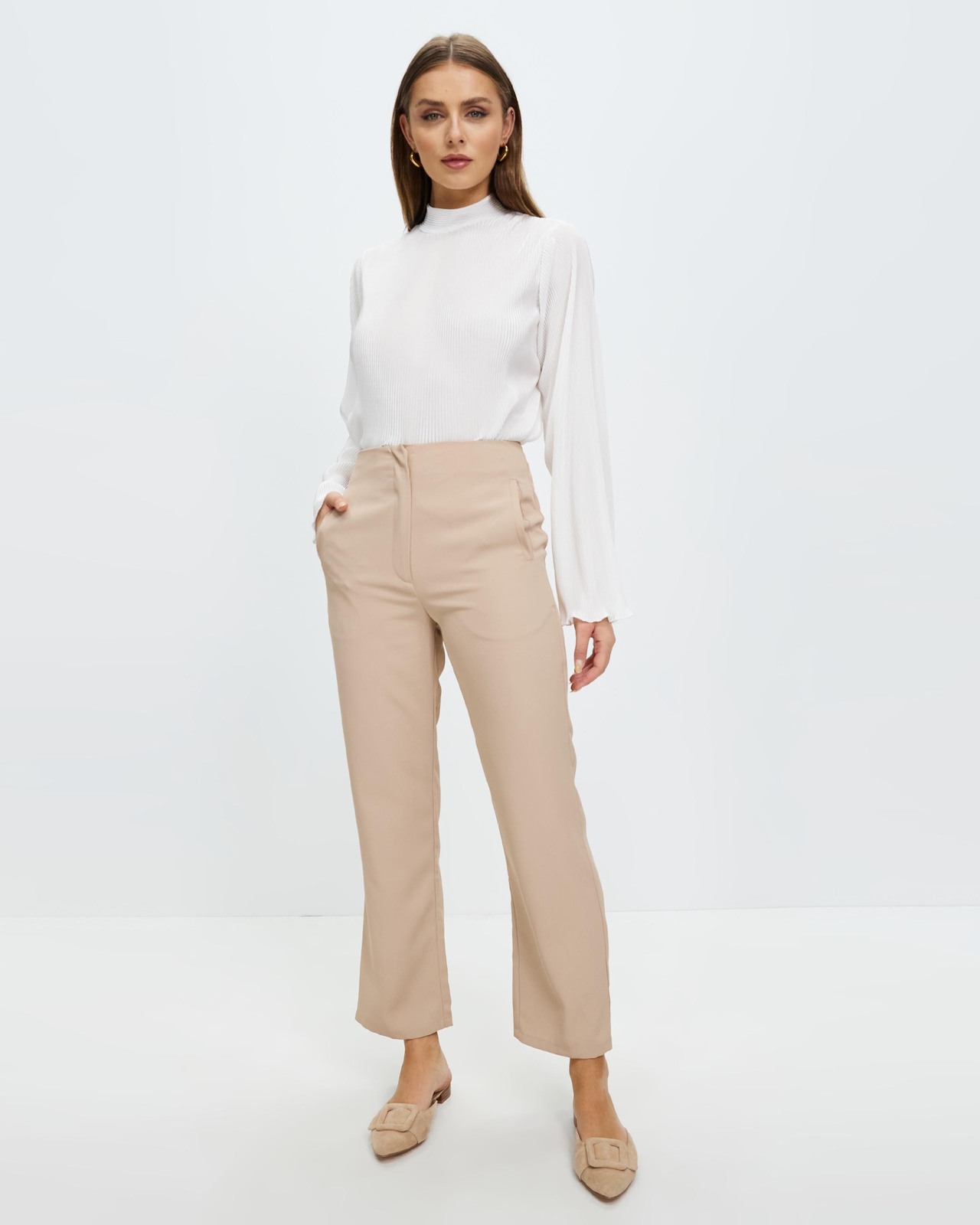 Lolana High Waist Straight Leg Pants Size 10
