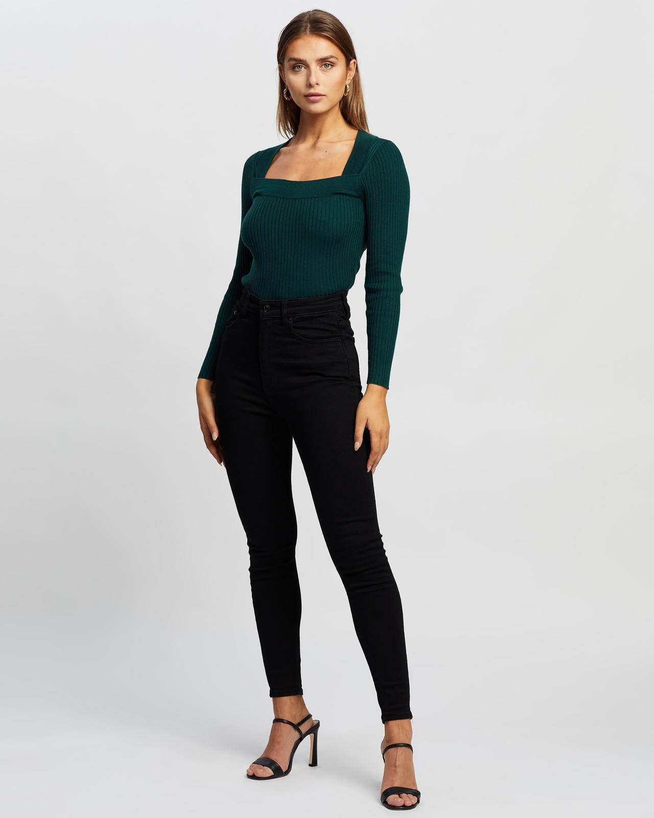 Quinn Square Neck Knit Top Size 6