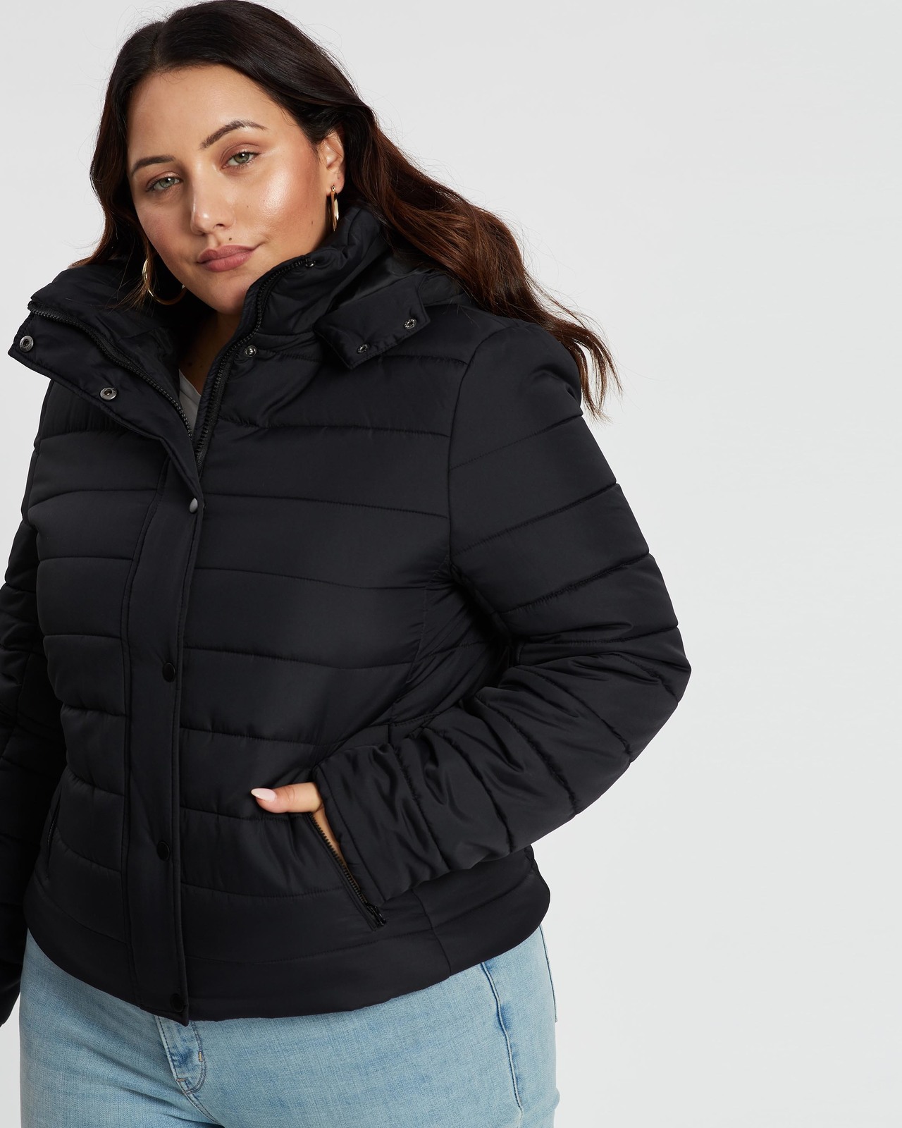 womens puffer jacket size 18