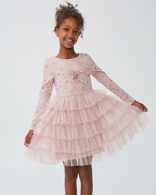 Cotton On Kids Iris Long Sleeve Dress - Kids Size 5 YRS