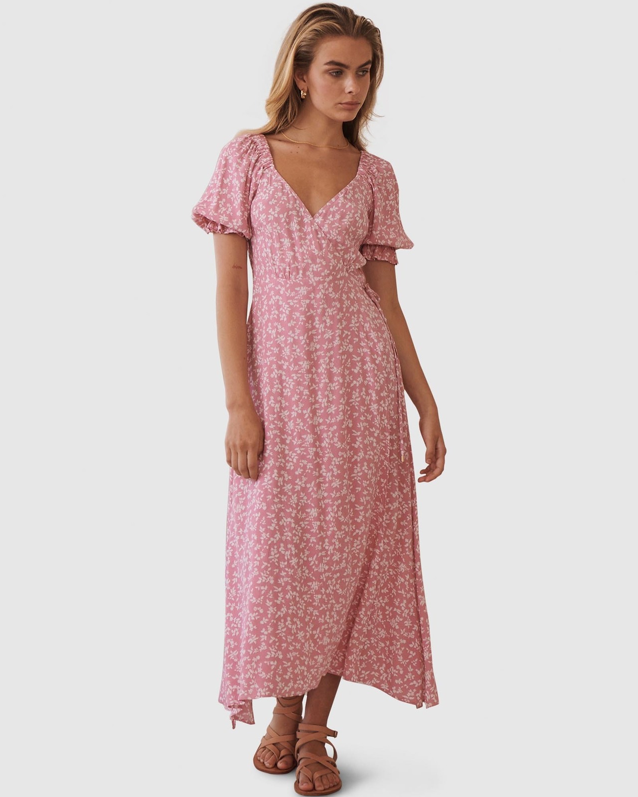 Kivari Faith Wrap Midi Dress Size 8