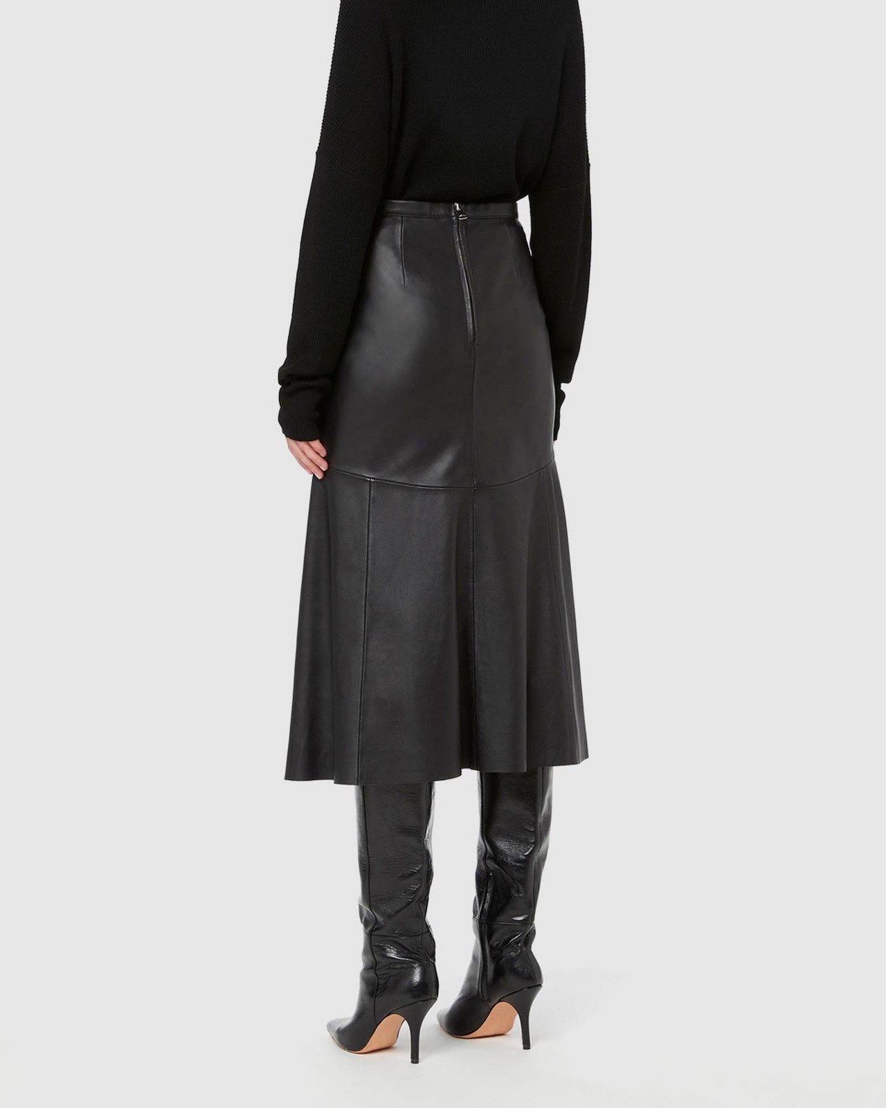 The Fearless Leather Midi Skirt