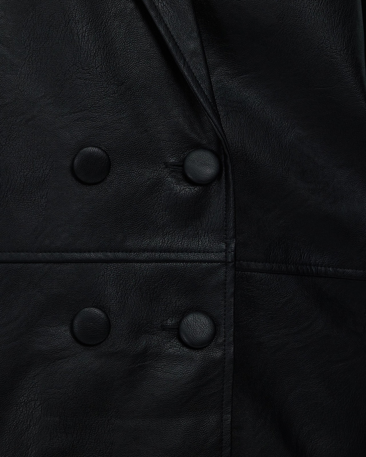 Vegan Leather Coat Jacket Size 8