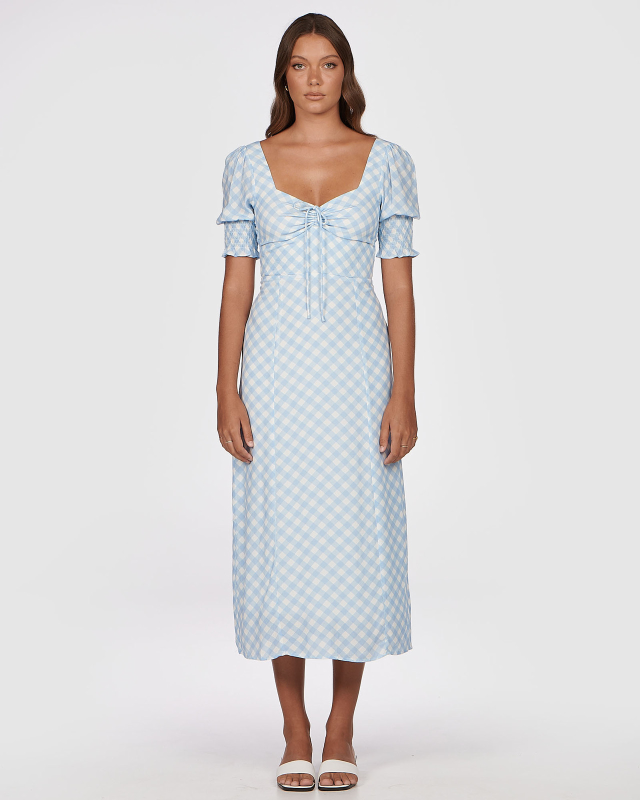 sachin and babi light blue dress Sequins Beaded Half Sleeves Short Prom Dress, Appliques Sheer Back Homecoming  Dress, MH163 – Musebridals