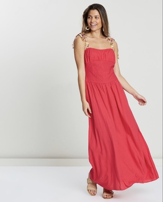 knee length dresses for ladies Sea Dreamer. Strappy Midi Dress – ELF main image 1