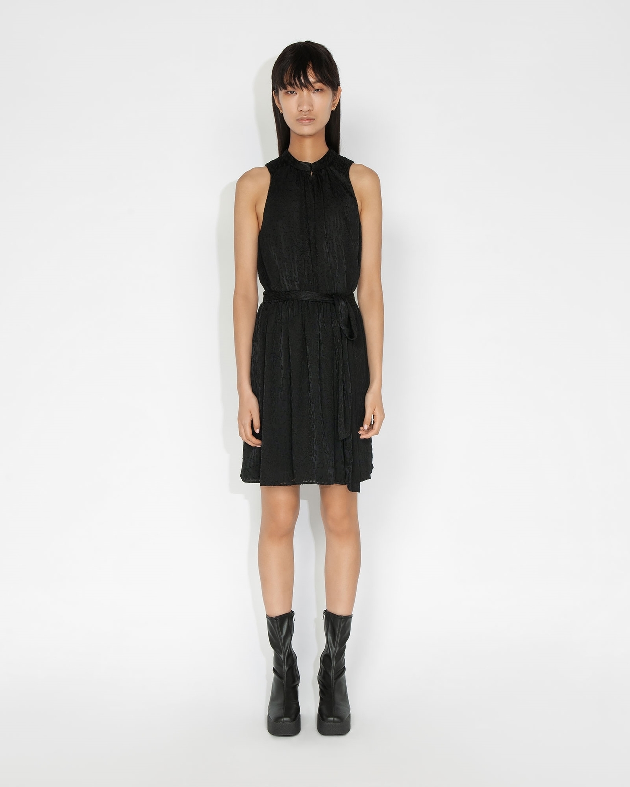 CUE Animal Burnout Waist Tie Dress AirRobe