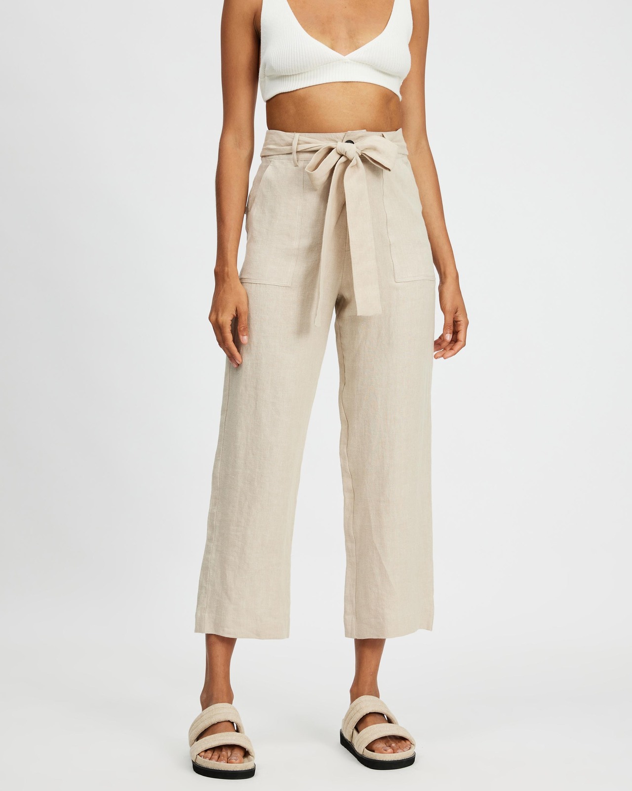 Relaxed Linen Pants Size 8