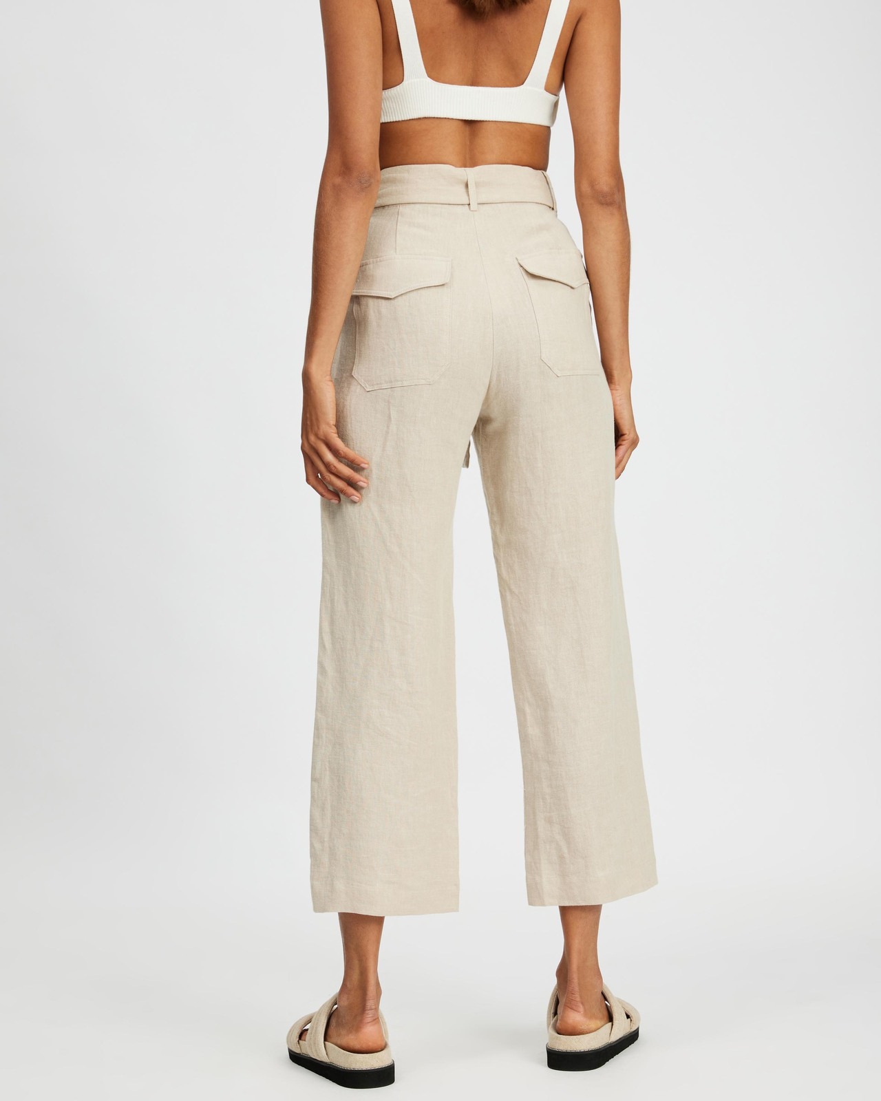 Relaxed Linen Pants Size 8