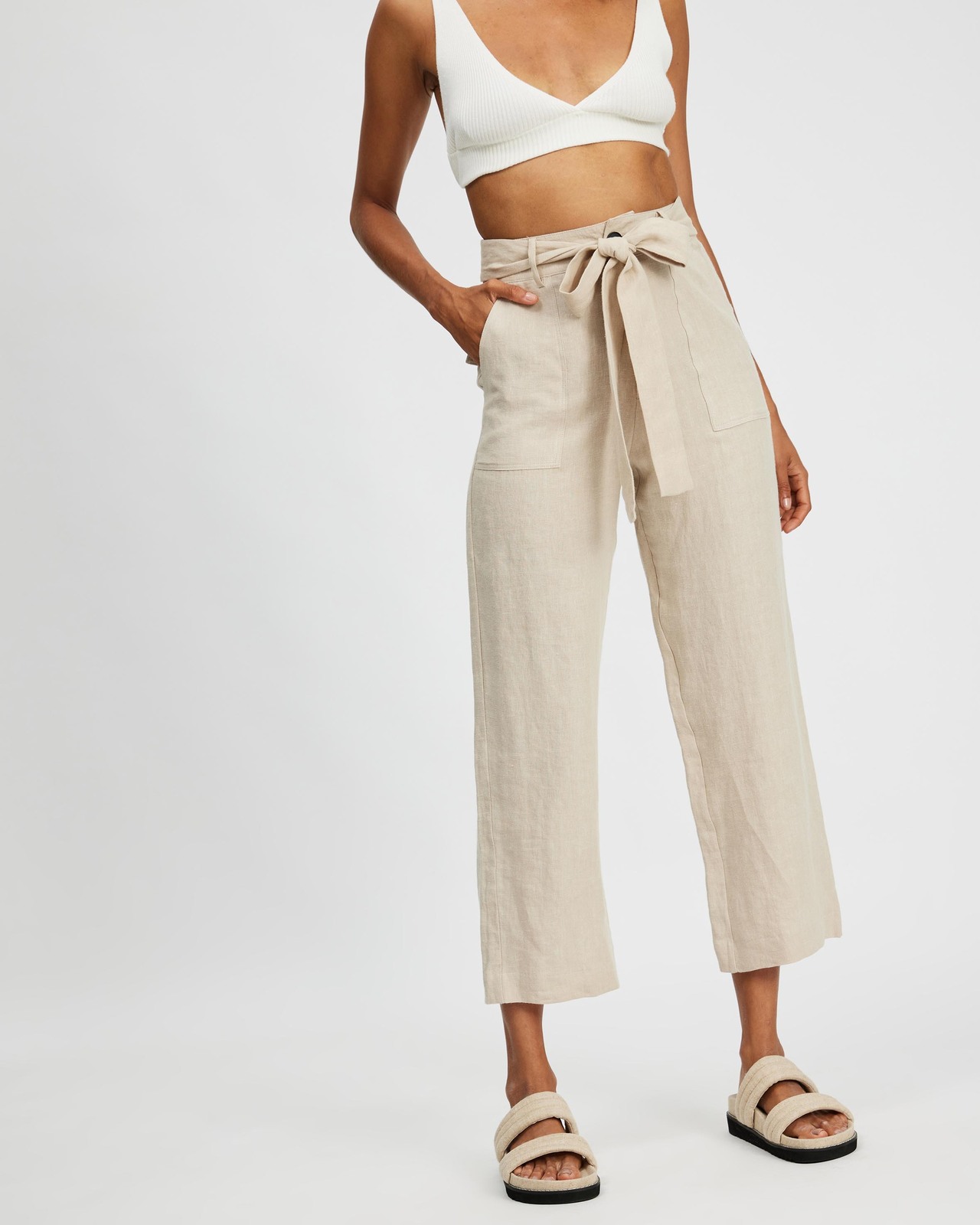 Relaxed Linen Pants Size 8