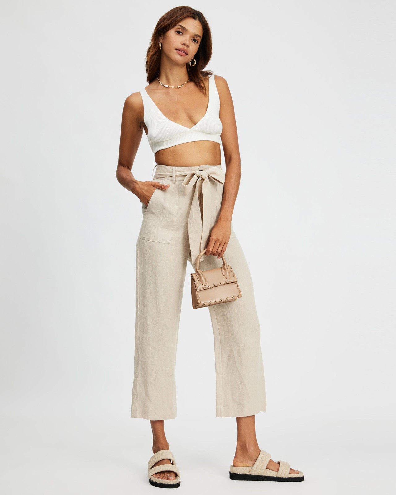 Relaxed Linen Pants Size 8