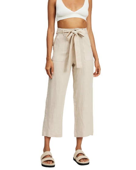 Relaxed Linen Pants Size 8