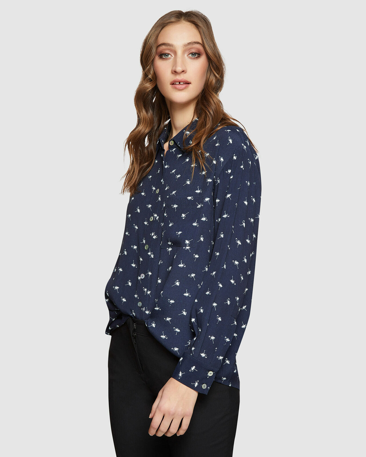 Lilly Flamingo Blouse