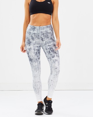 Calvin Klein Performance Traction print FL Tights with Mesh AirRobe