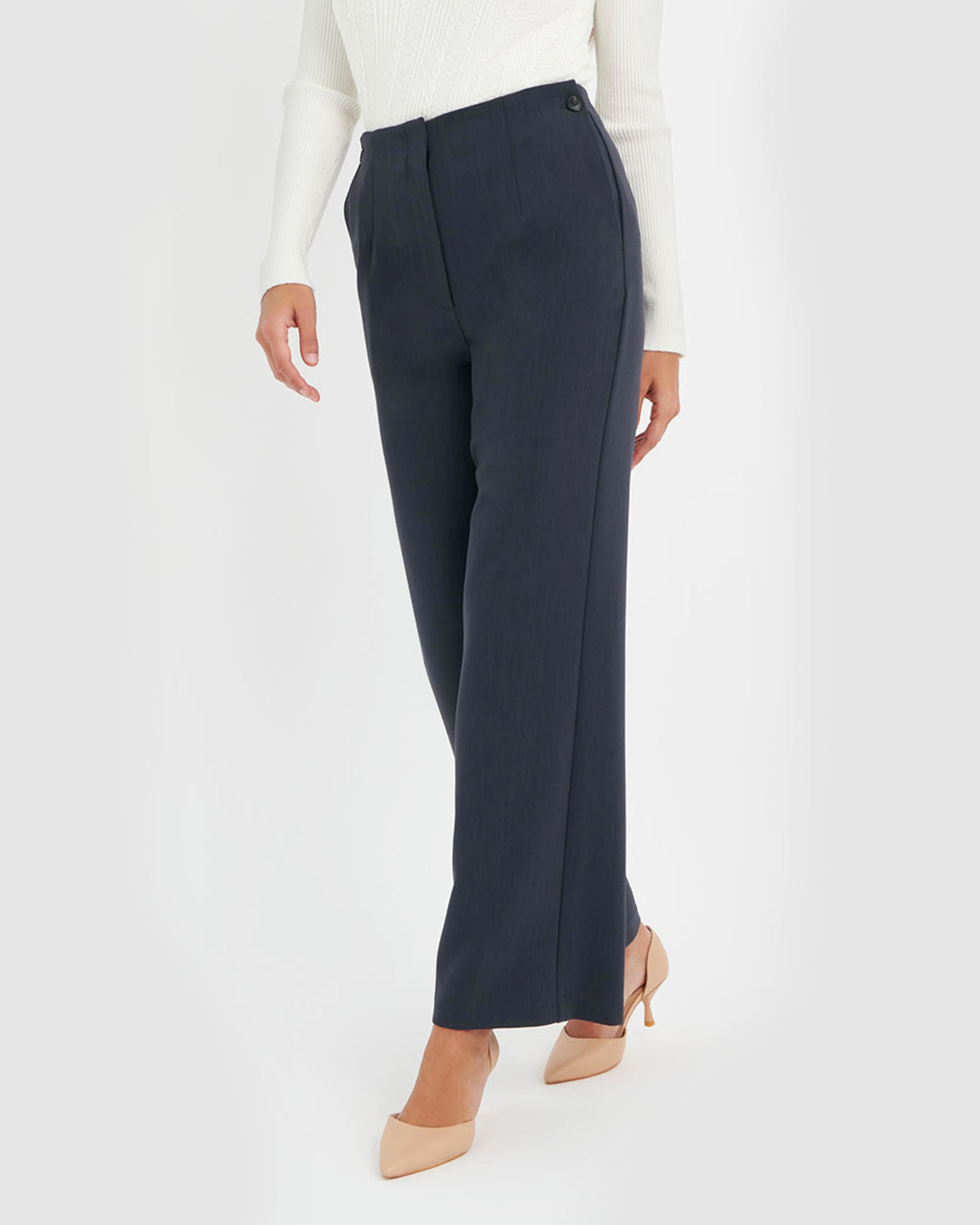 Nina High-Waist Straight Leg Pant