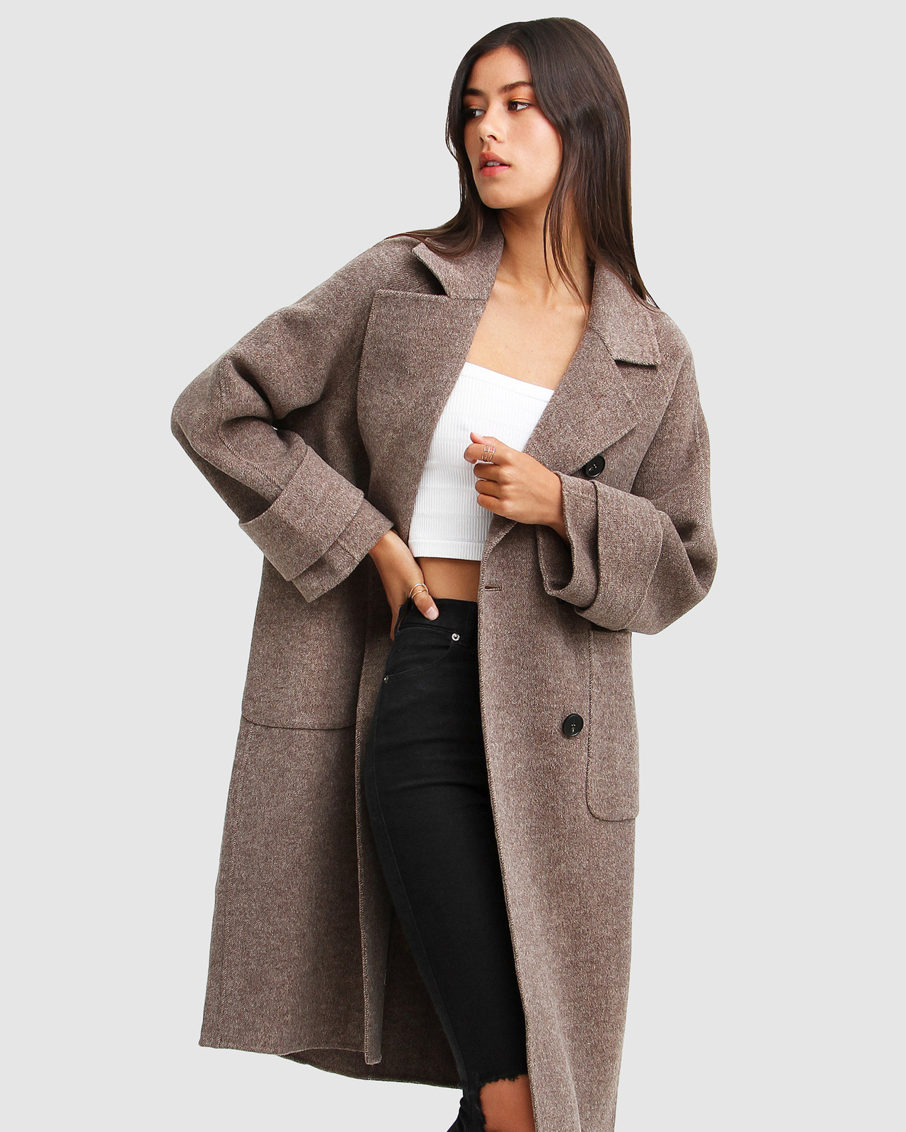 Rumour Has It Oversized Wool Blend Coat