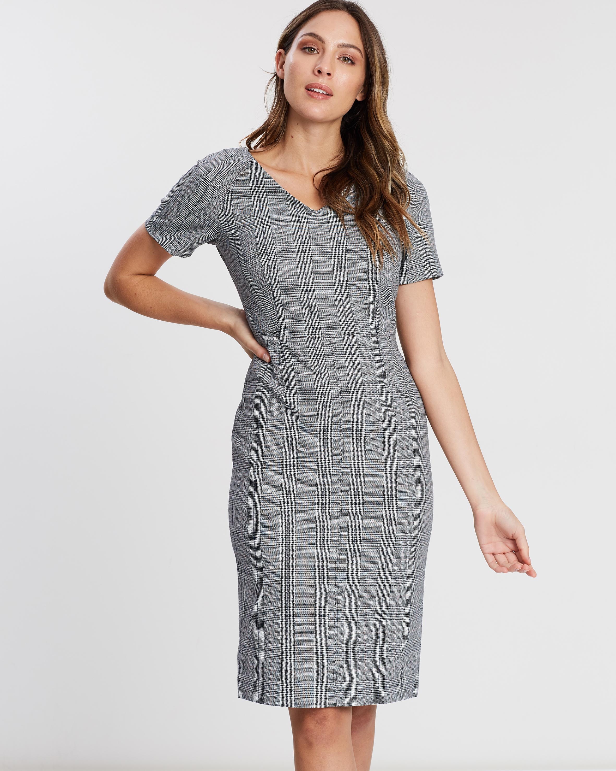 banana republic paneled fit and flare dress Women's Fit and Flare Dress