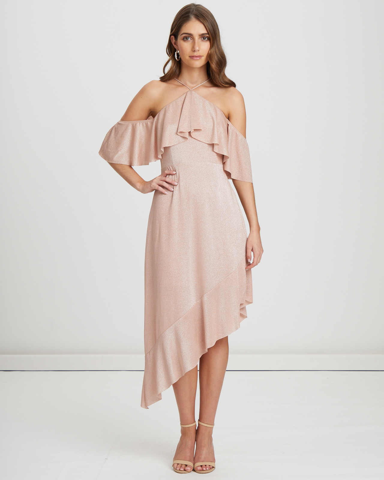 Emma Asymmetric Midi Dress