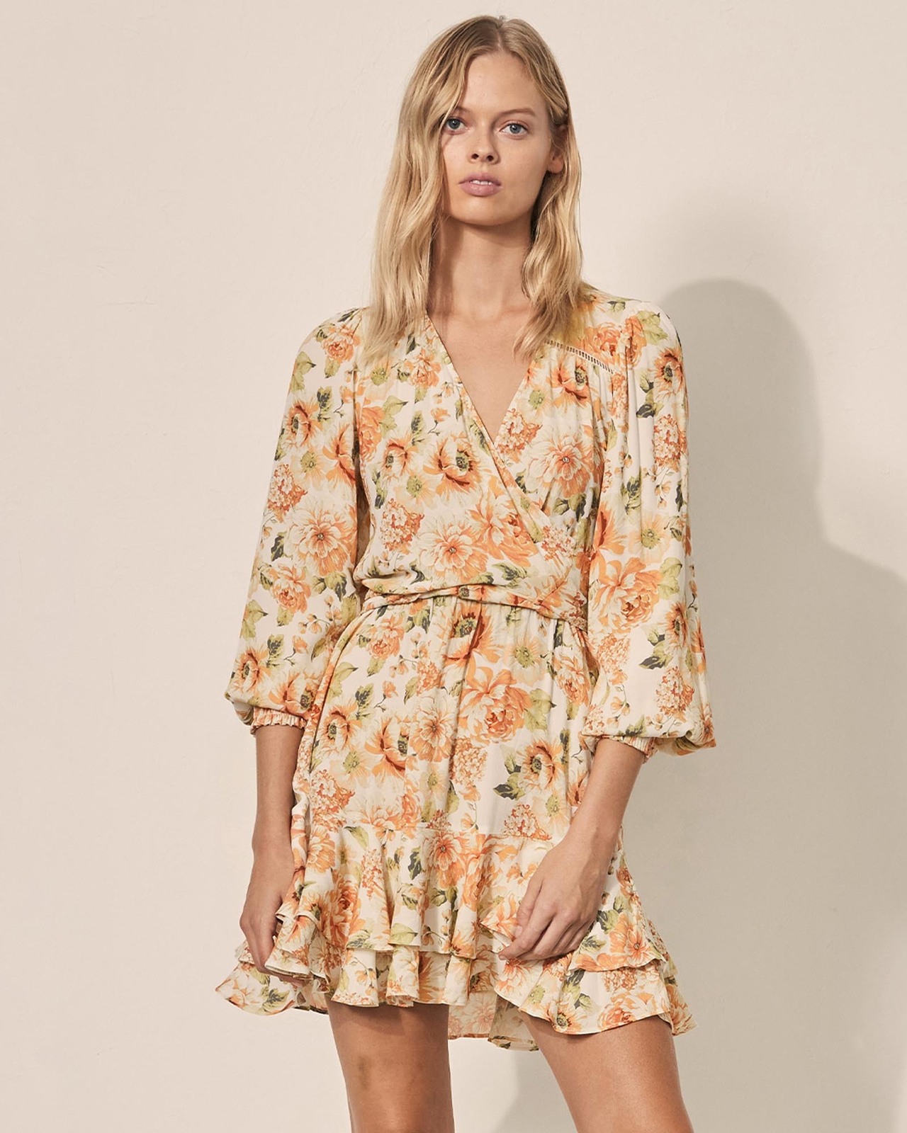 Kivari Everly Tie Front Mini Dress - AirRobe