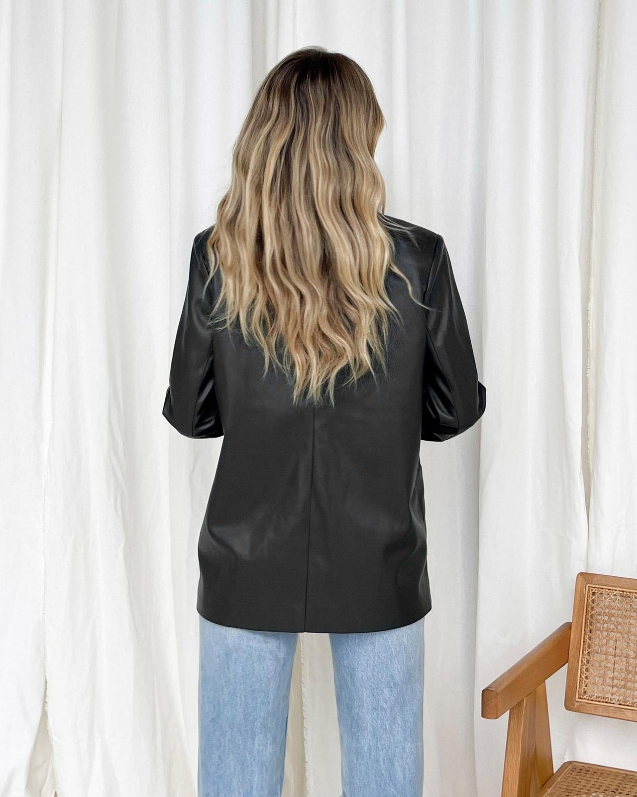 Fashion First PU Blazer