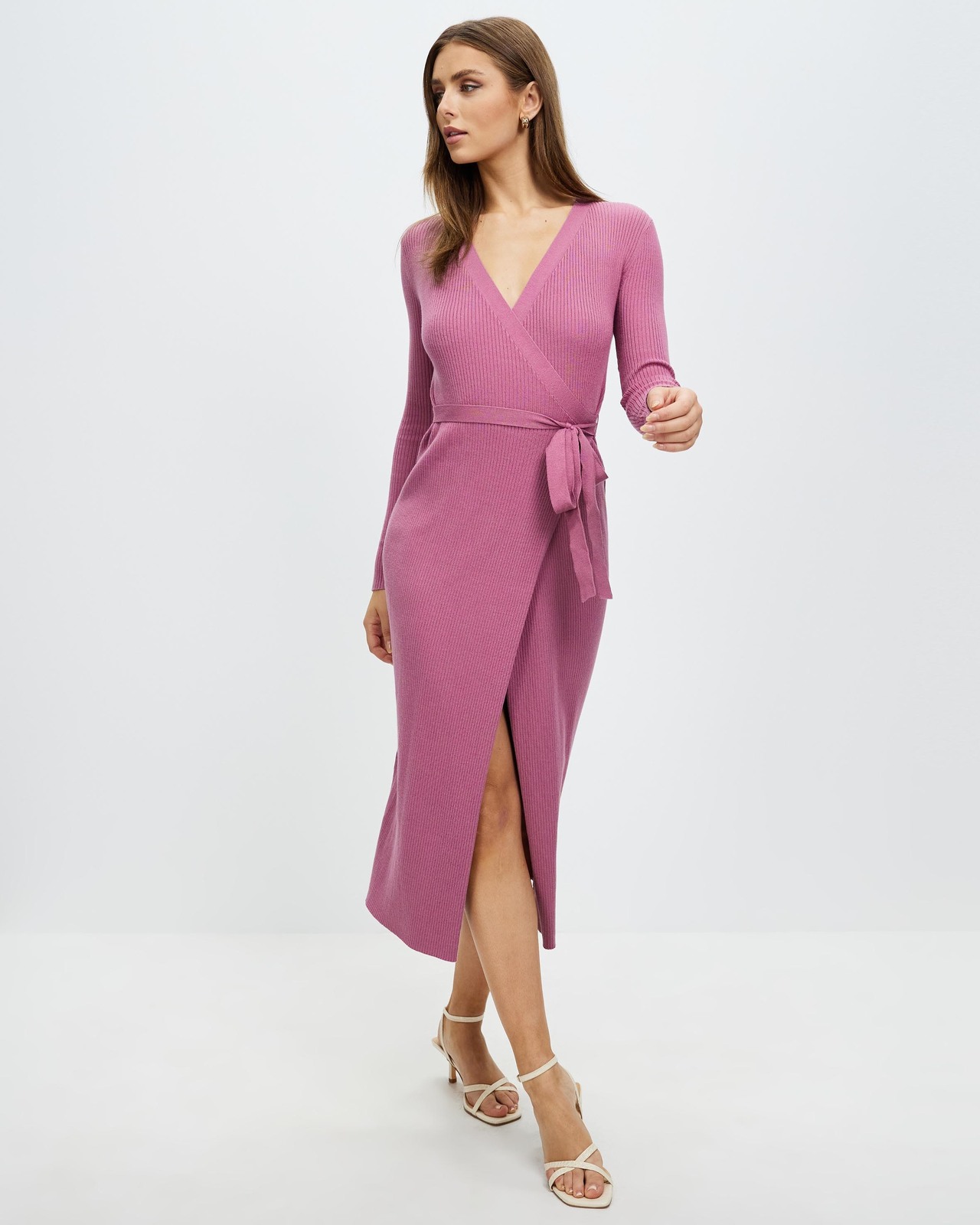 Piper Wrap Knit Midi Dress