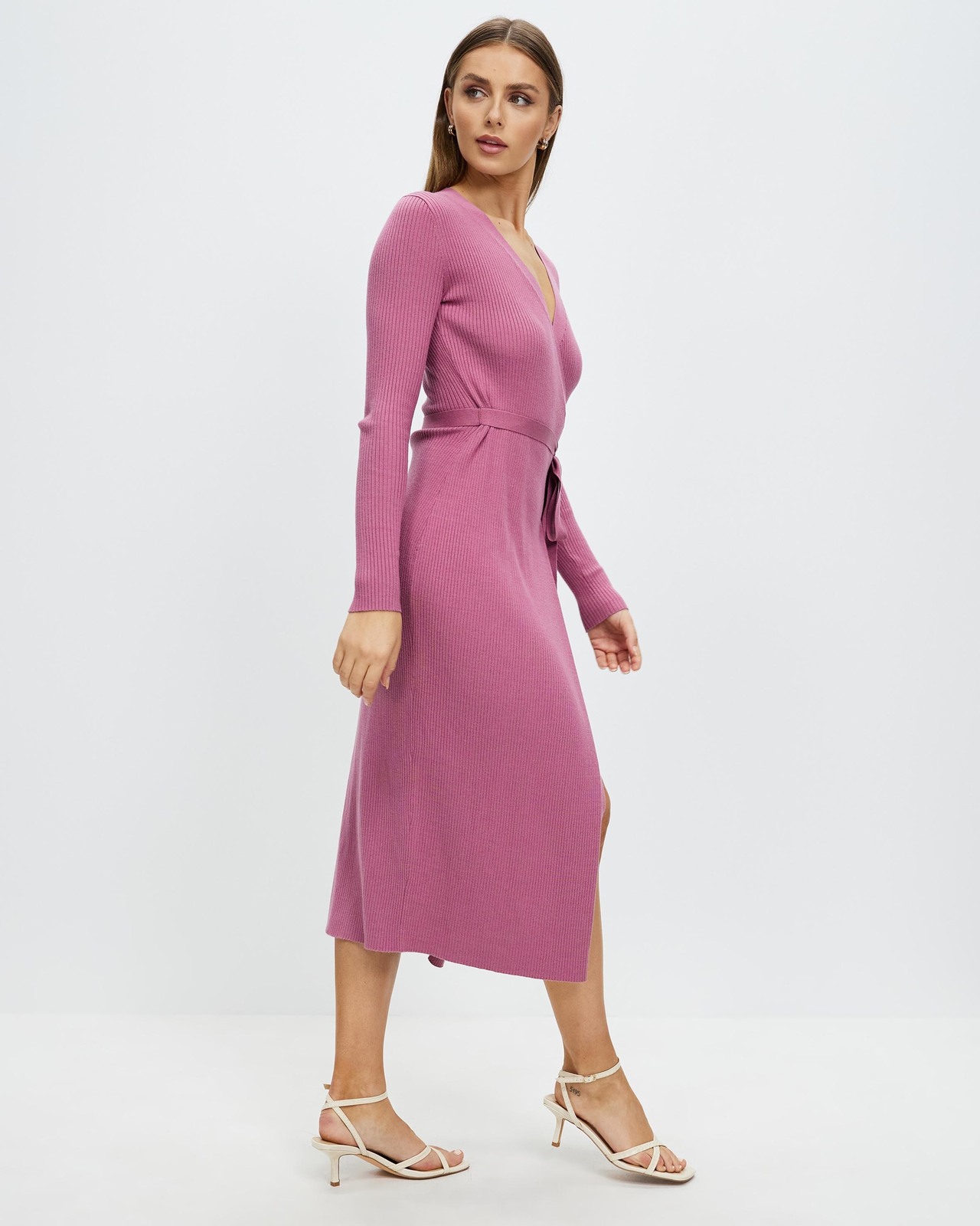 Piper Wrap Knit Midi Dress
