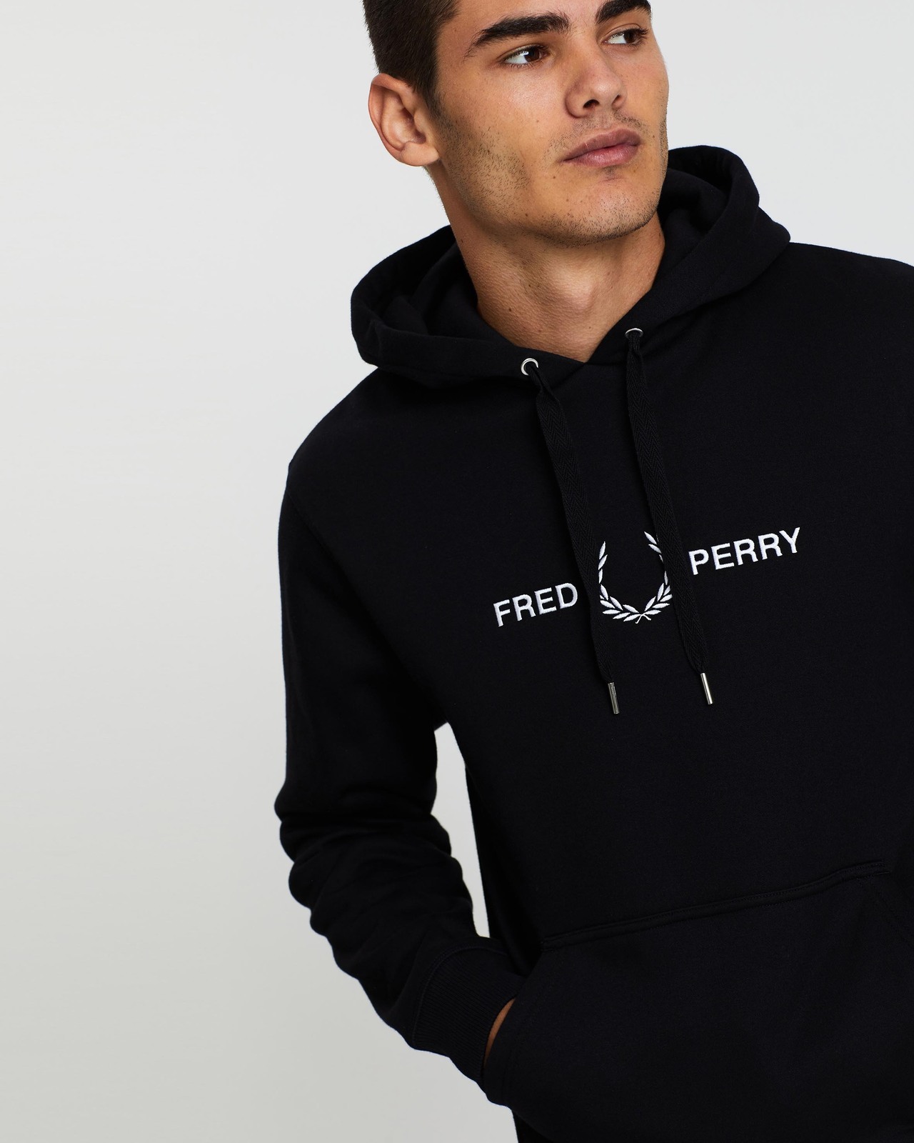 fred perry graphic hooded sweat