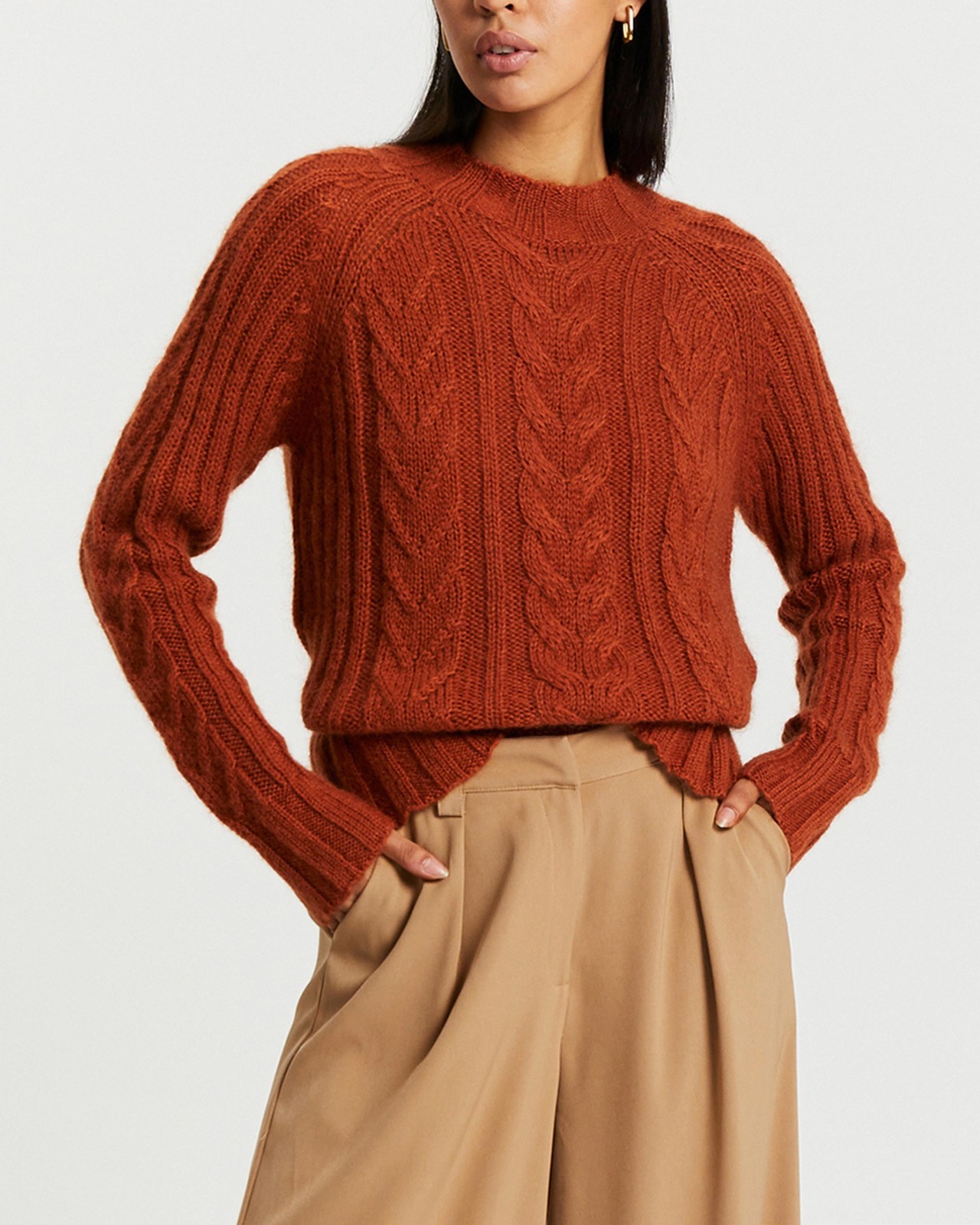 Aura cable knit tops ANDMARY Aura cable knit tops
