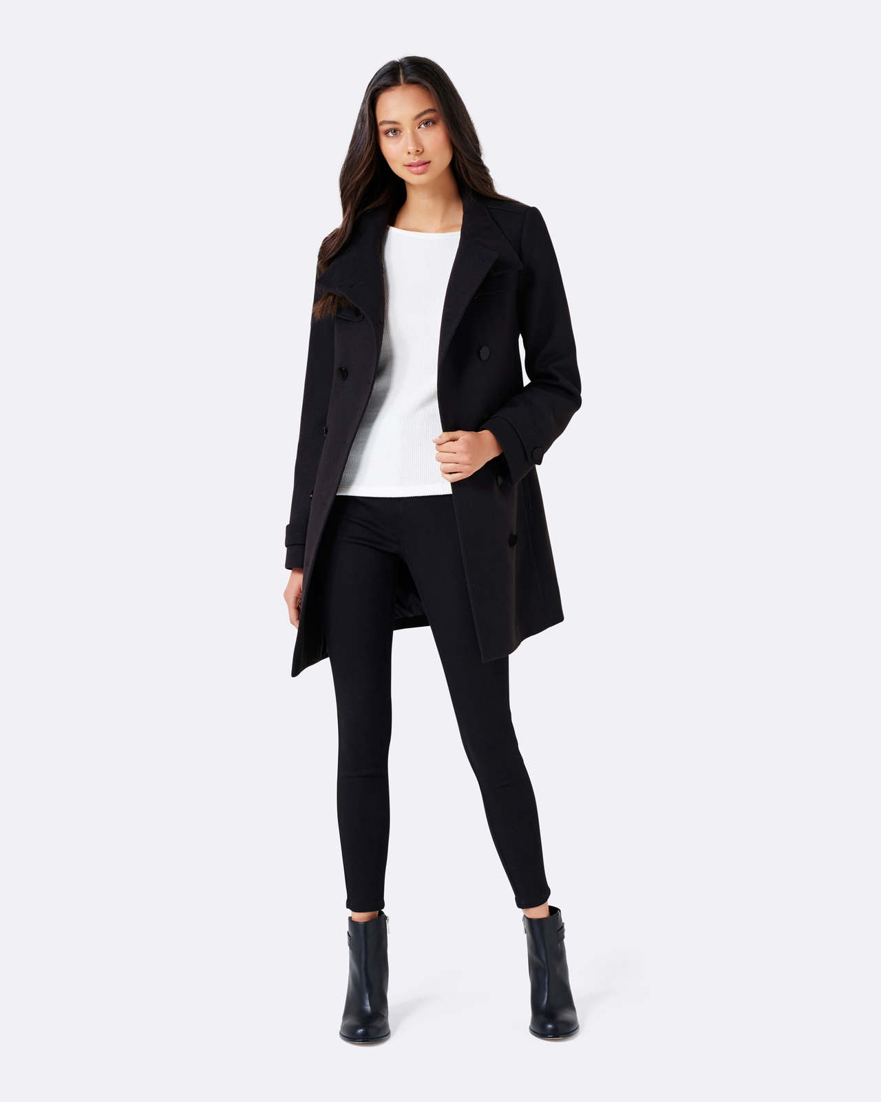 Jennifer Funnel Collar Coat