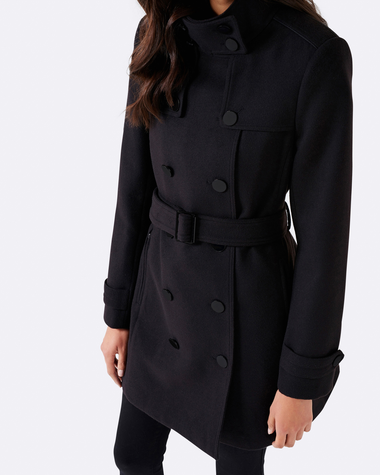Jennifer Funnel Collar Coat