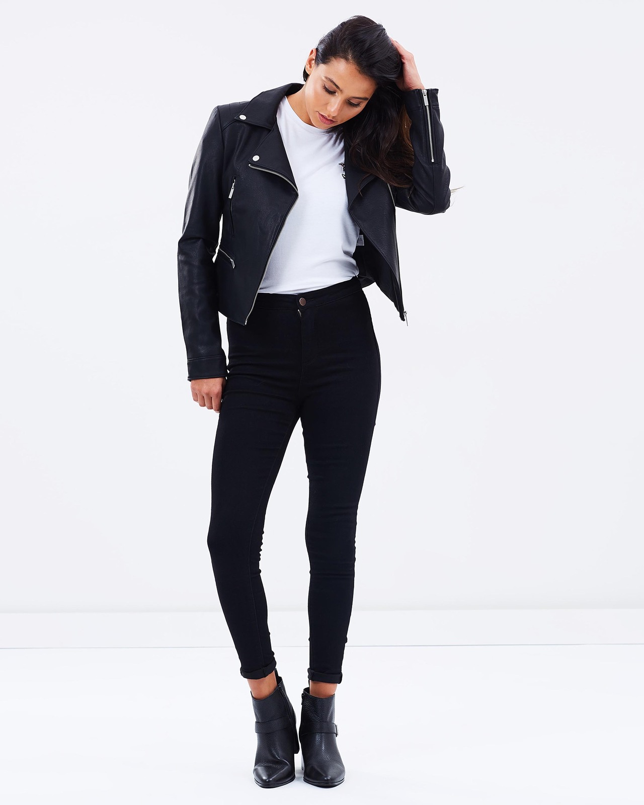 Frankie PU Biker Jacket
