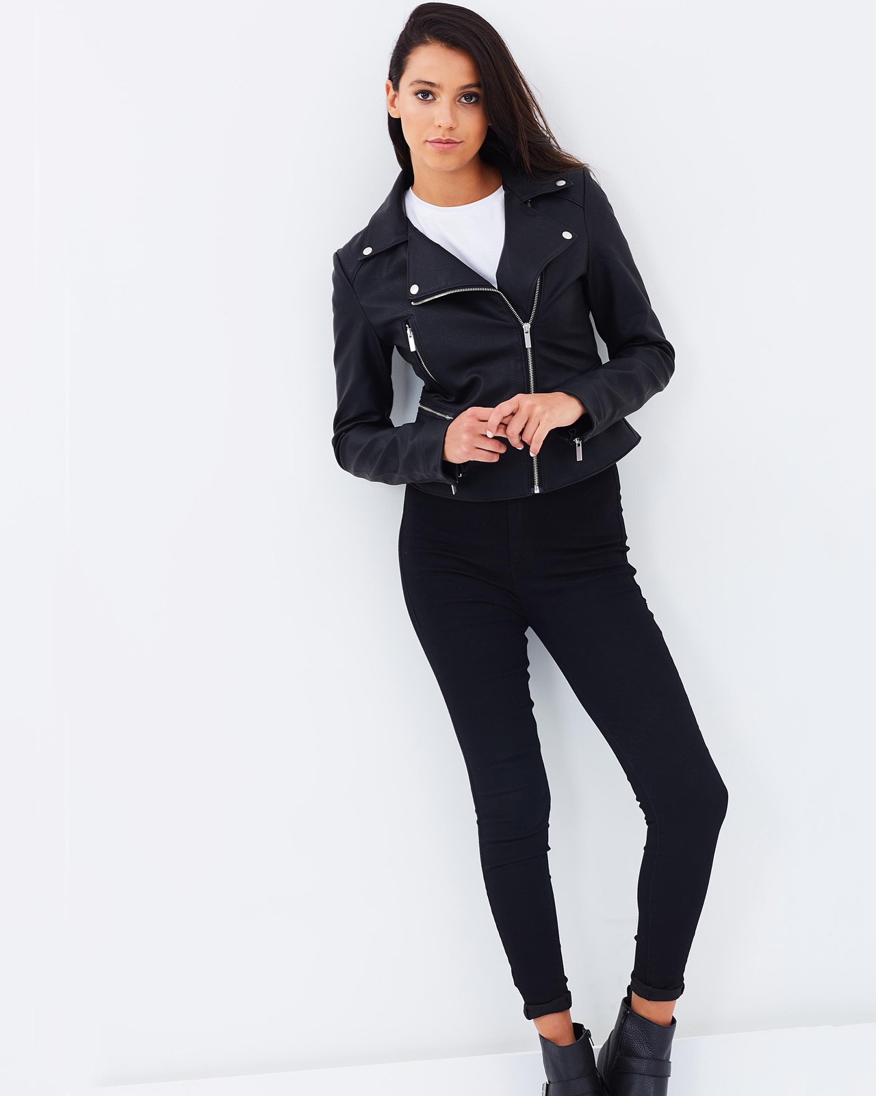 Frankie PU Biker Jacket