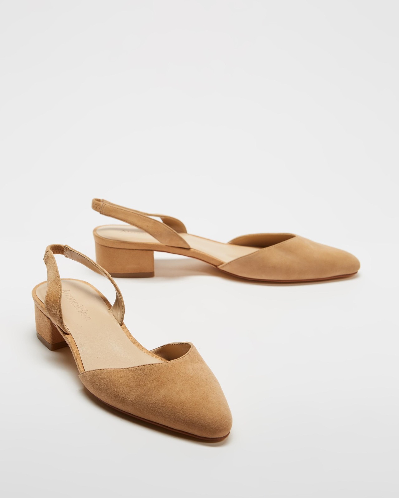 Zena Leather Slingback Heels