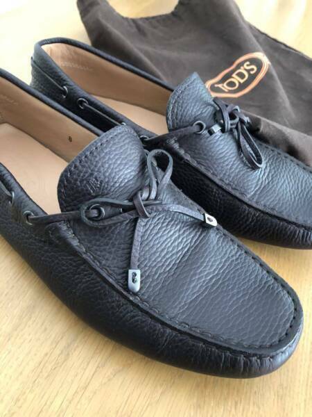 Brown Leather Mens Shoe - Gommino Size AU 8