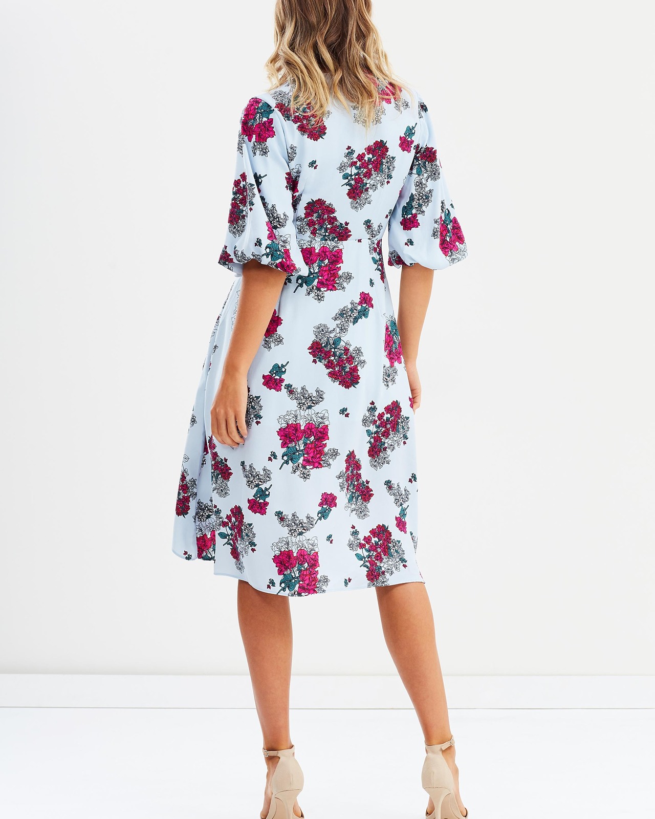 Perla Wrap Midi Dress