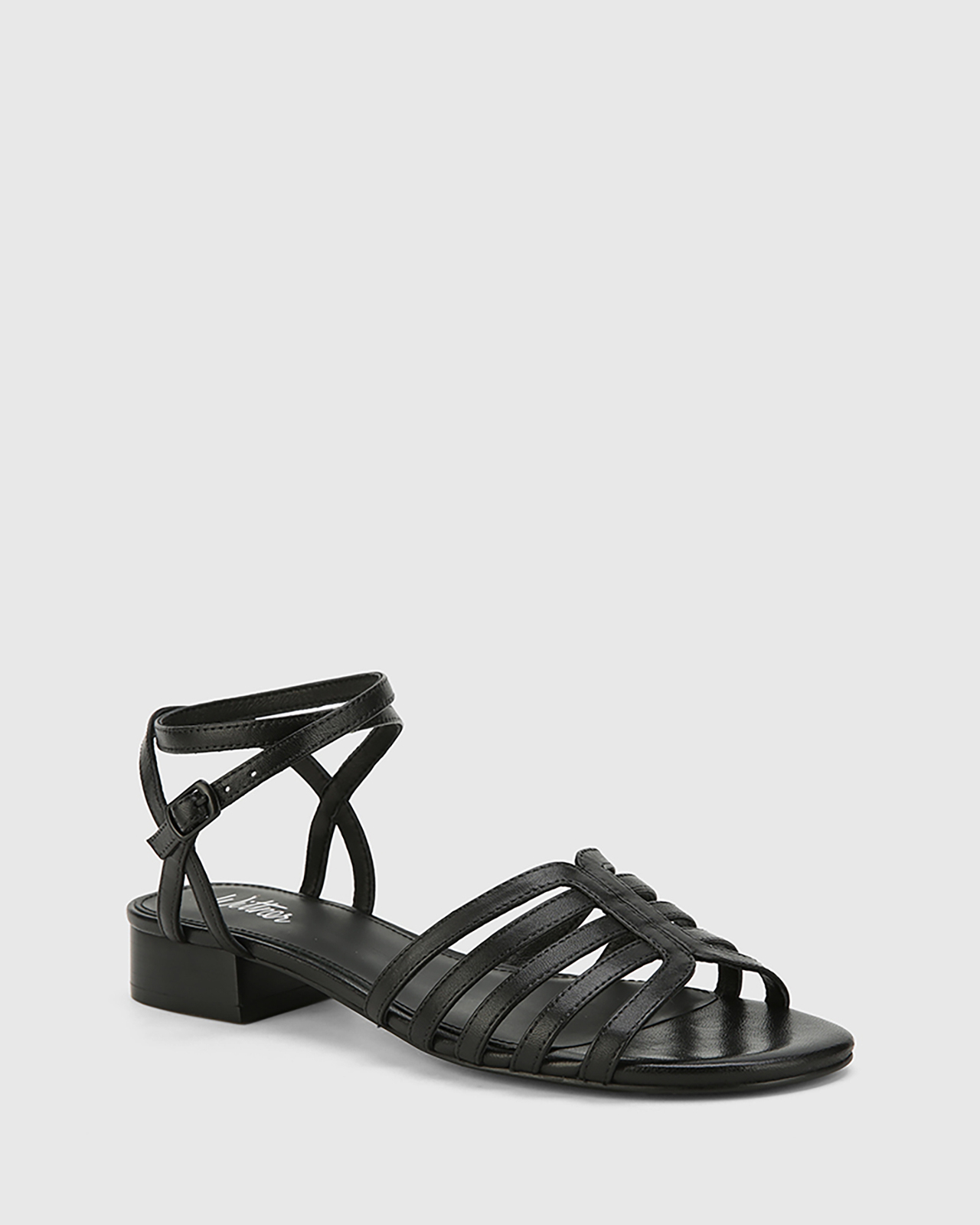 Bastille Leather Open Toe Flat Sandals