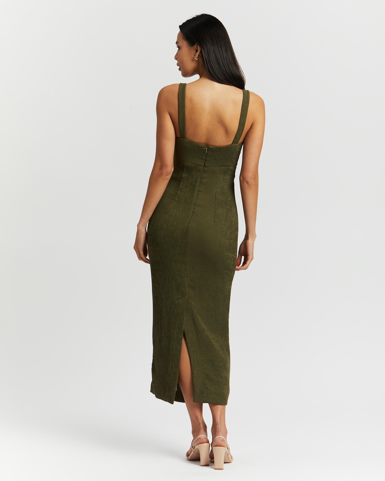 Shona Joy Simone Fitted Cut Out Midi Dress - AirRobe Shona Joy Simone Fitted Cut Out Midi Dress - AirRobe