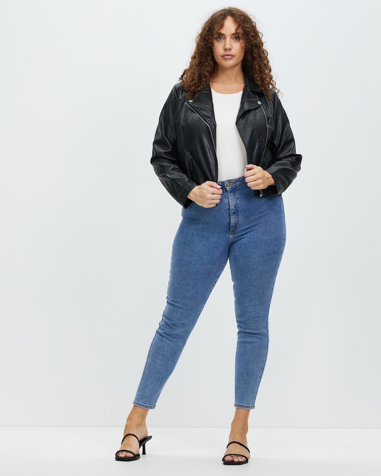 Harper PU Biker Jacket