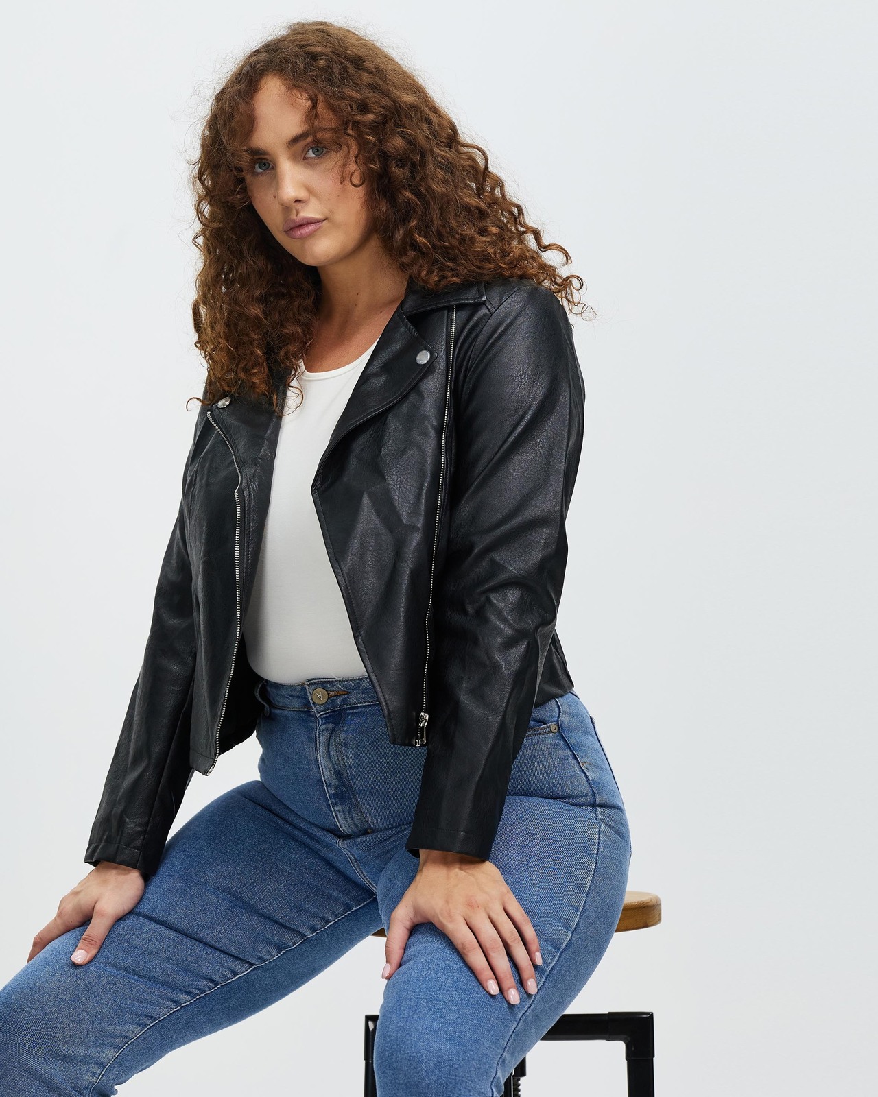 Harper PU Biker Jacket