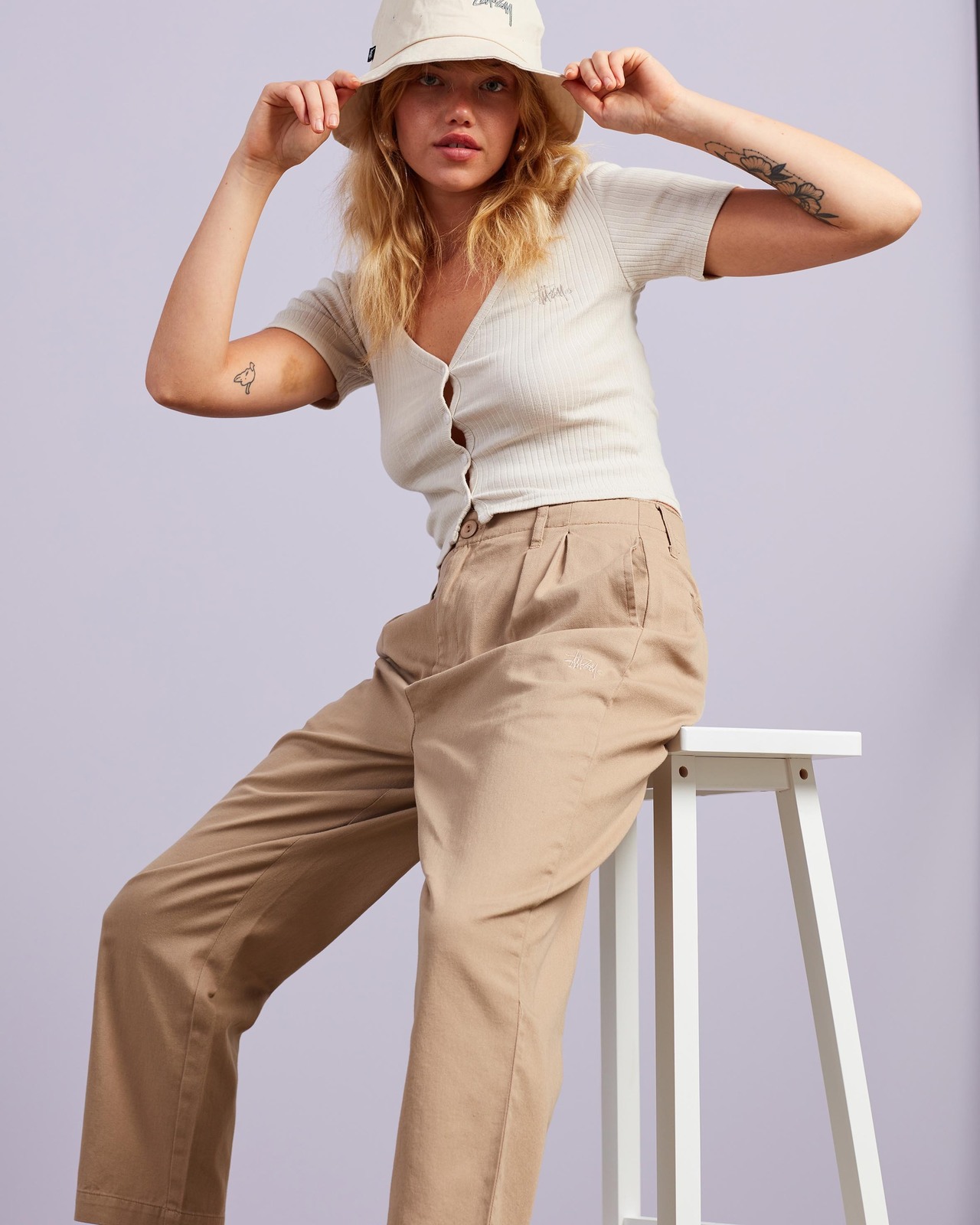 Harlan Cropped Pleat Pants