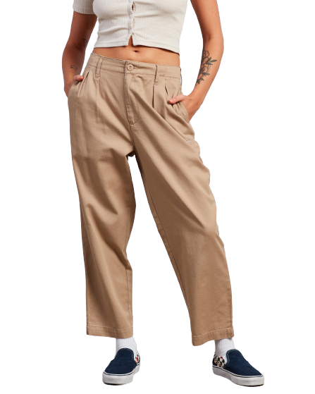 Harlan Cropped Pleat Pants