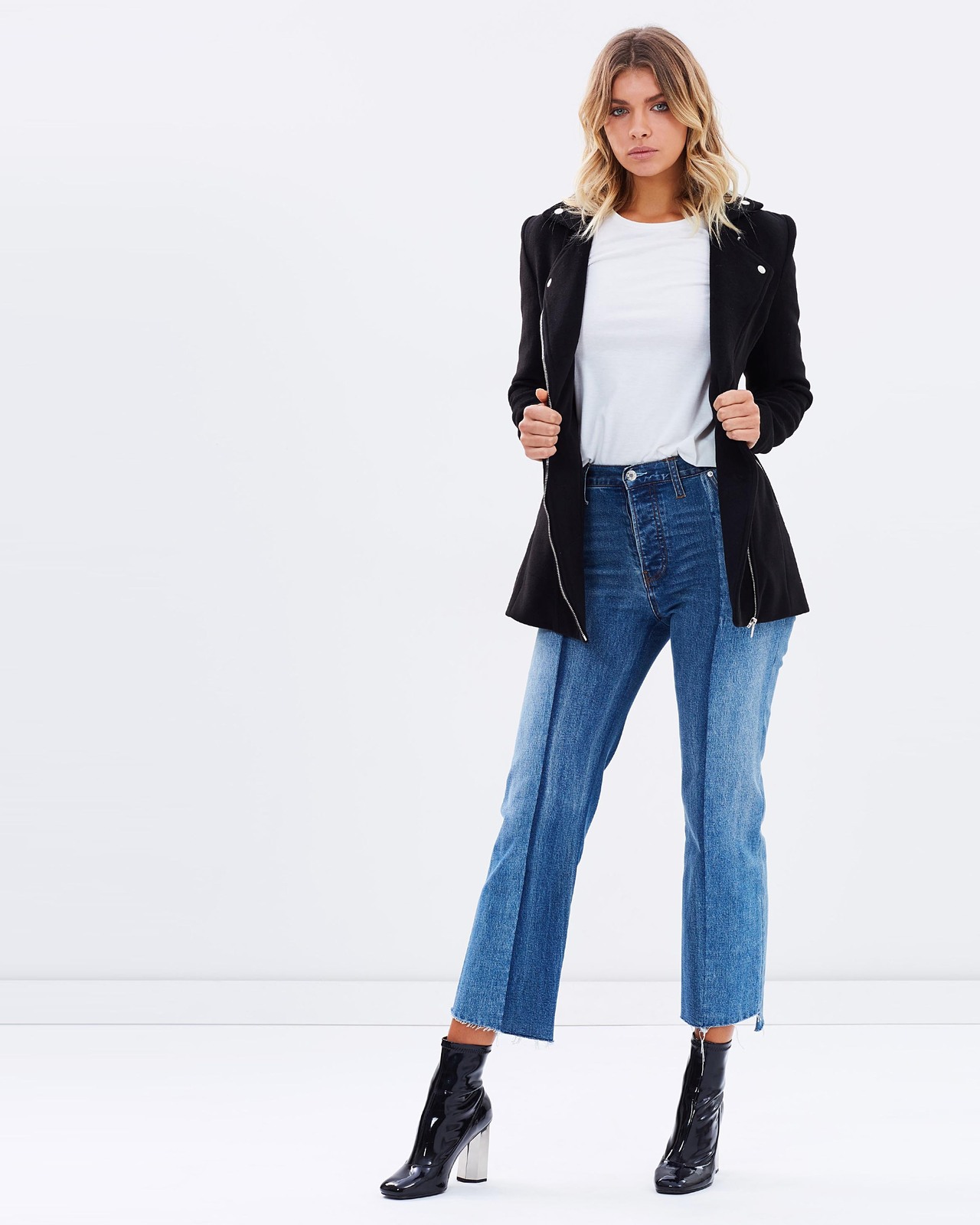 Viva Melton Long Line Biker Jacket