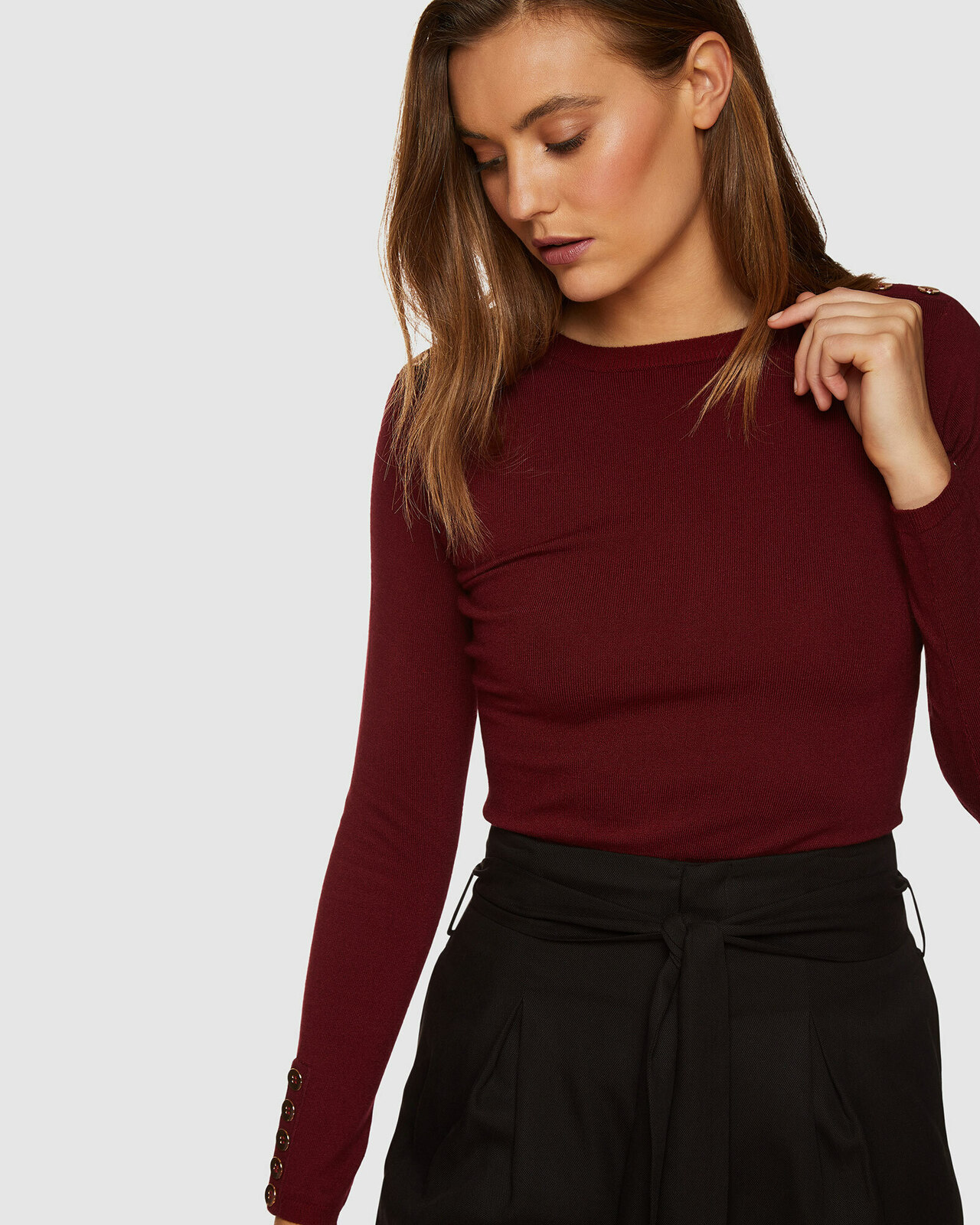 Emma Button Knit