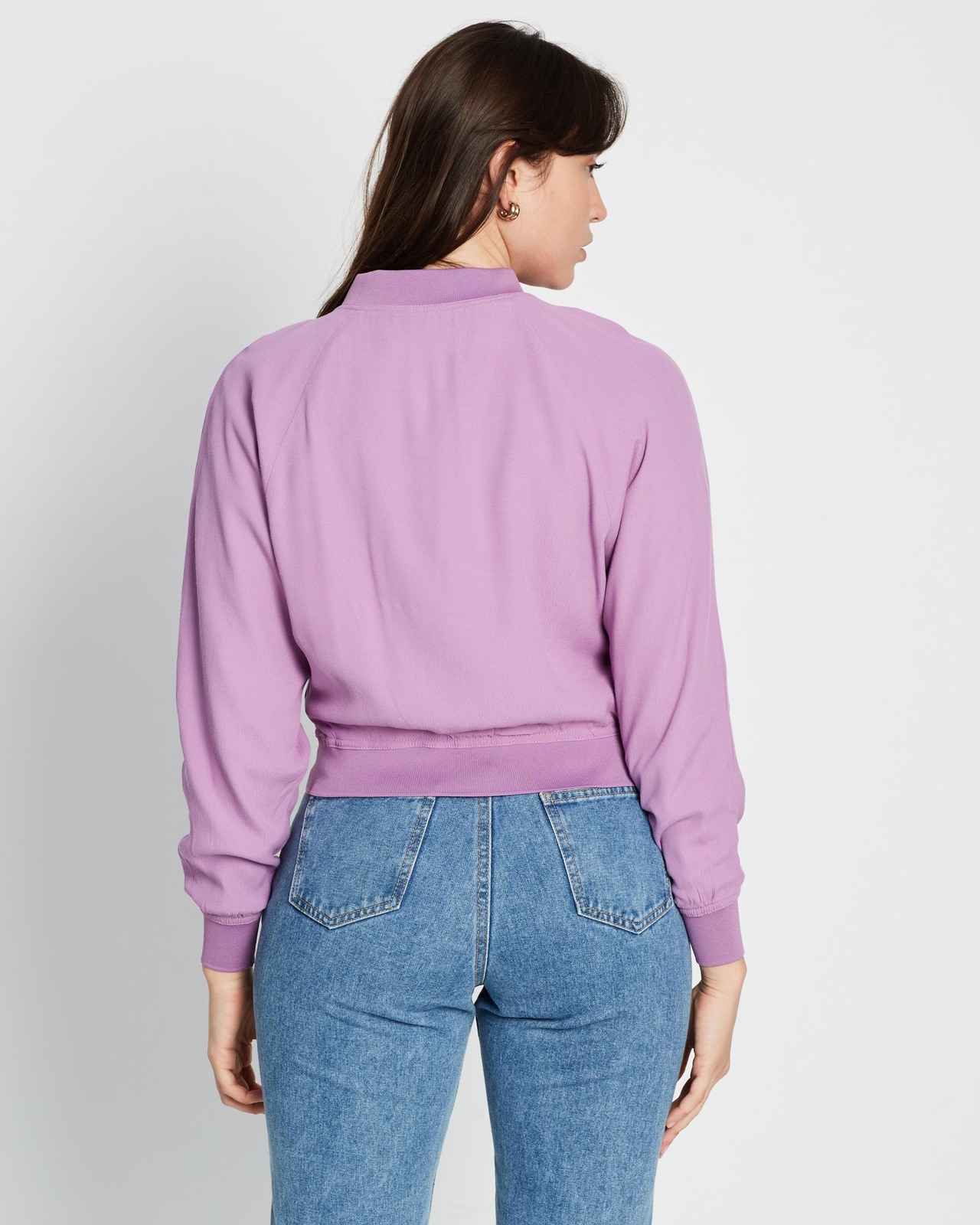 Lightweight Drape Bomber Jacket