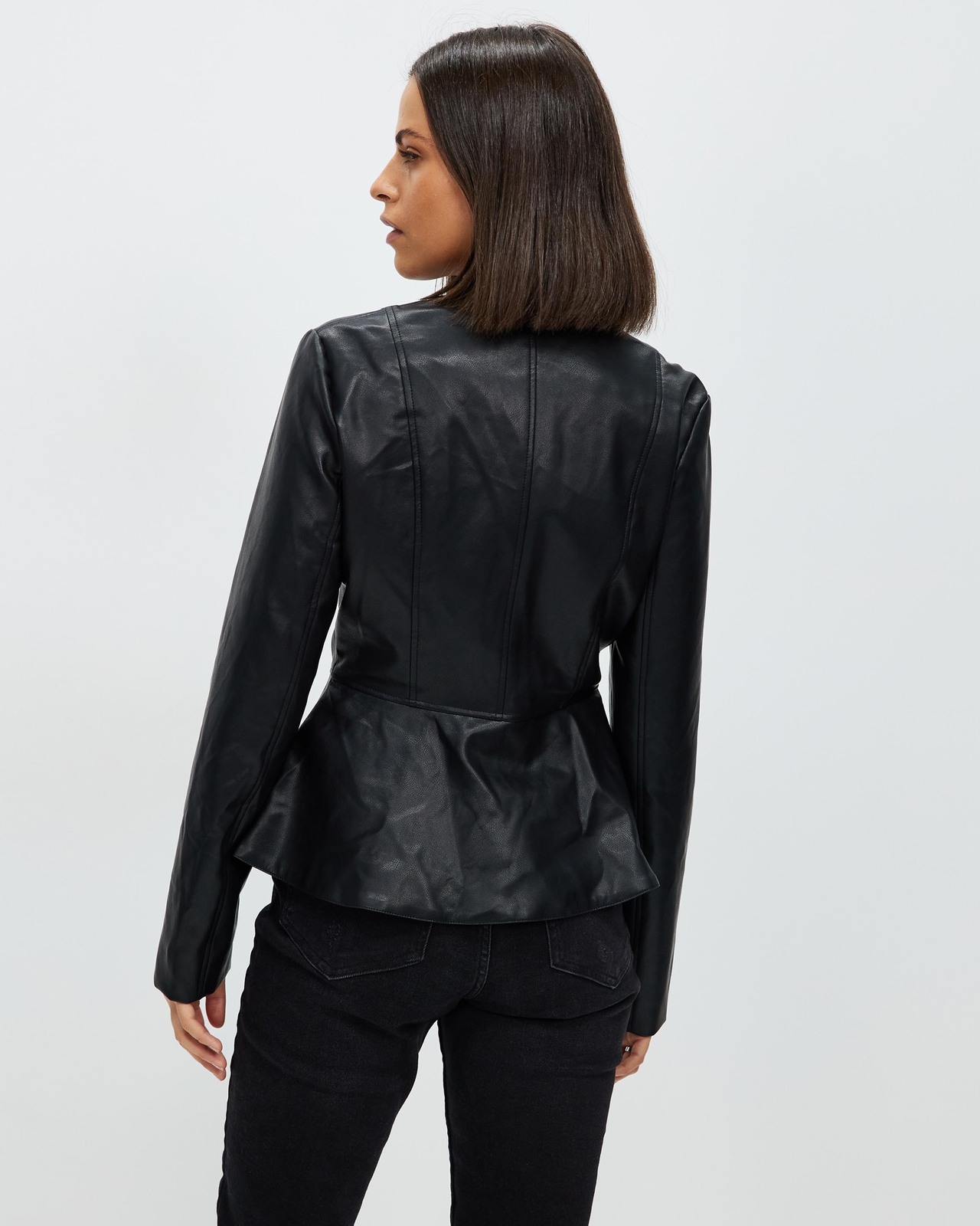 Troye Faux Leather Jacket