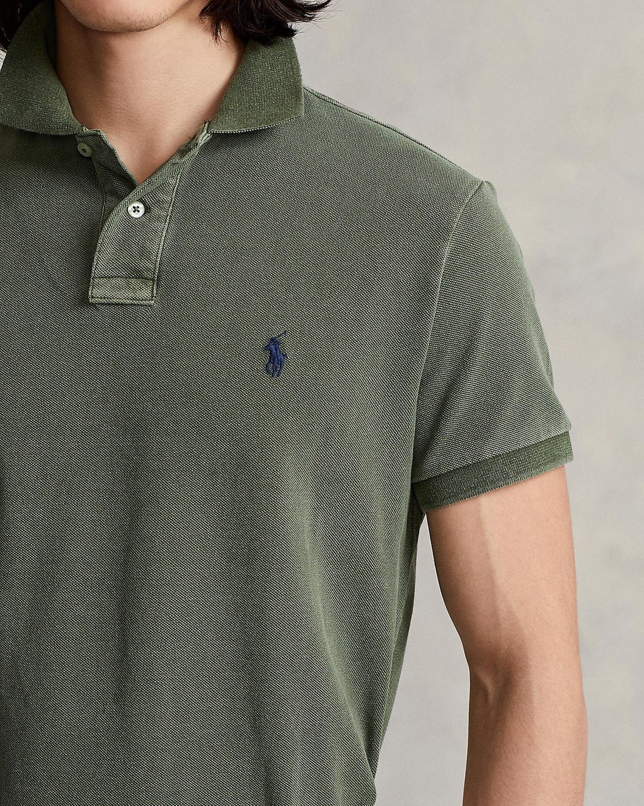 Custom Slim Fit Mesh Polo Shirt