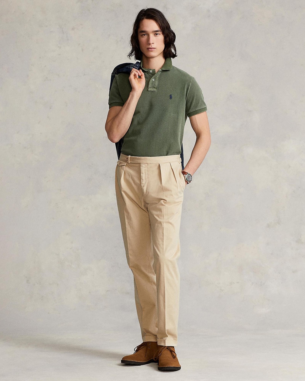 Custom Slim Fit Mesh Polo Shirt