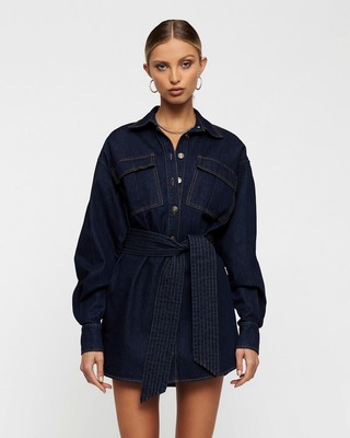 Lioness Eighties Denim Dress - AirRobe Lioness Eighties Denim Dress - AirRobe